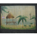 (BC-M1026) Handmade Natural Bamboo Rectangle Heat Insulation Placemat